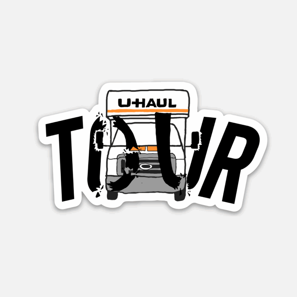 Tour U-Haul Sticker